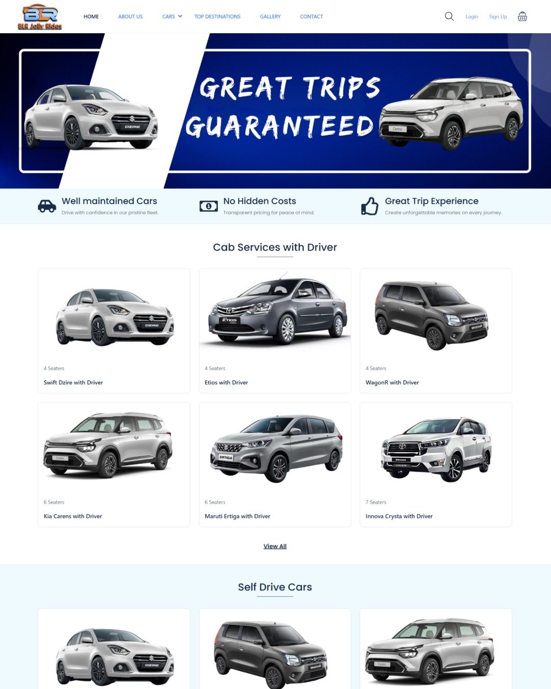 BLR Jolly Rides Mobility Website