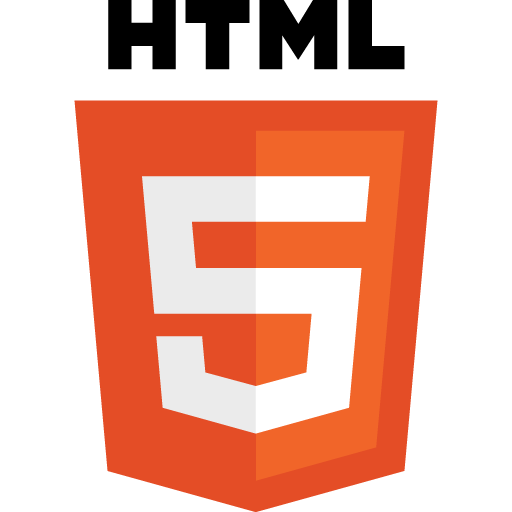 html website design & development language logo