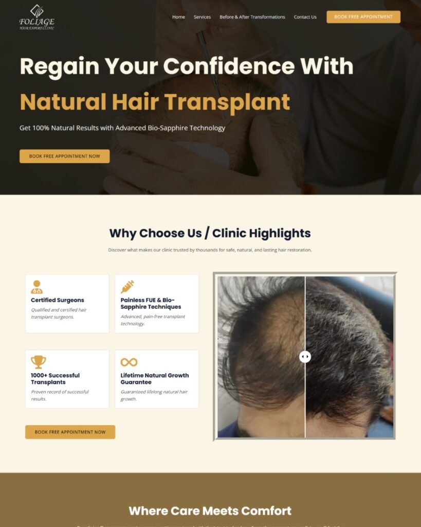 foliage hair experts website