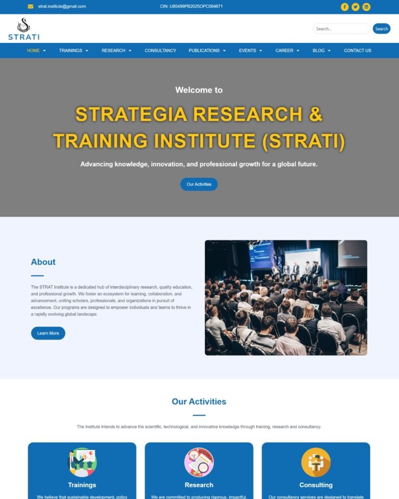 strat institute website