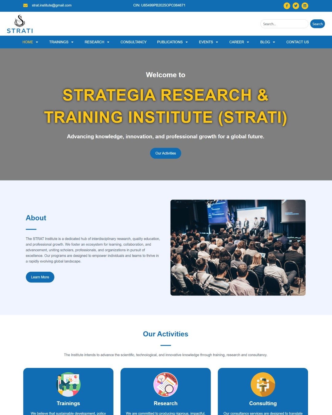 strat institute website