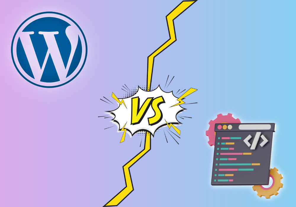 wordpress vs cunsom web development